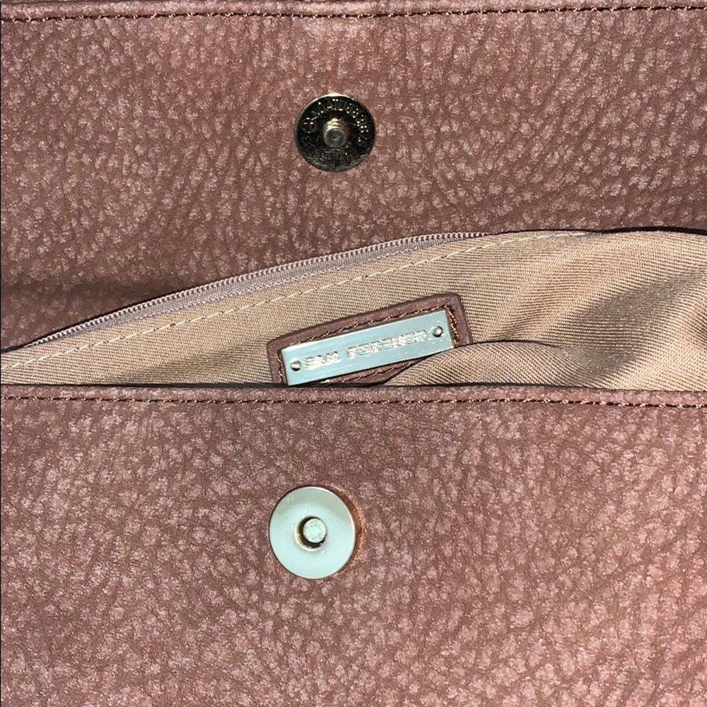 Large Leather Wrap Clutch | Snap Closure - Picture 7 of 8